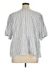 Torrid 100% Cotton Blue Short Sleeve Blouse Size 1X Plus (1) - photo 2