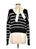Unbranded 100% Polyester Stripes Black Pullover Sweater Size M - photo 2
