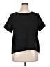 Gray LA 100% Polyester Black Short Sleeve Top Size XL - photo 1