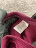 Just Be... 100% Polyester Burgundy Long Sleeve Top Size S - photo 7
