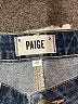 Paige 100% Cotton Hearts Blue Denim Shorts Size 26 waist - photo 3