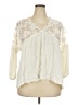 Oddi 100% Rayon Ivory 3/4 Sleeve Blouse Size 2XL - photo 1