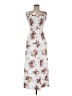 Assorted Brands 100% Rayon Floral White Casual Dress Size M - photo 1