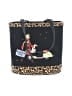 Assorted Brands Print Black Tote One size - photo 1