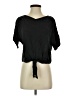 Everlane 100% Cupro Black Short Sleeve Blouse Size 2 - photo 1