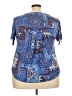 db established 1962 Blue Short Sleeve Blouse Size 2X - photo 2