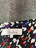 Parker 100% Polyester Print Blue Black Cocktail Dress Size S - photo 7