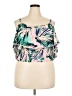 Torrid 100% Rayon Tropical Multi Color Pink Sleeveless Blouse Size 2X Plus (2) - photo 1