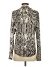 INC International Concepts Animal Print Silver Long Sleeve Polo Size S - photo 2