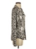 INC International Concepts Animal Print Silver Long Sleeve Polo Size S - photo 4