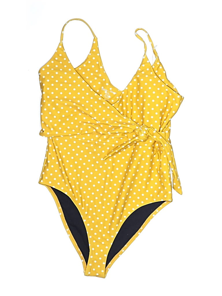 Pre-owned Assorted Brands One Piece Swimsuit In Yellow
