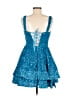 Wear Your Love 100% Polyester Stars Blue Cocktail Dress Size 8 - photo 2