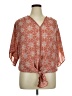 Max Studio 100% Polyester Orange Short Sleeve Blouse Size 1X - photo 1