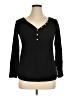 Adore Me Black Long Sleeve Henley Size XL - photo 1