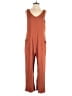 Threads 4 Thought Solid Brown Jumpsuit Size M - photo 1