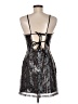JOA 100% Polyester Metallic Silver Cocktail Dress Size M - photo 2