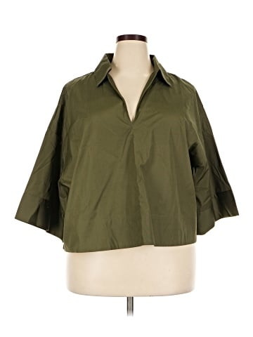 Banana Republic 3/4 Sleeve Button-Down Shirt (view 1)