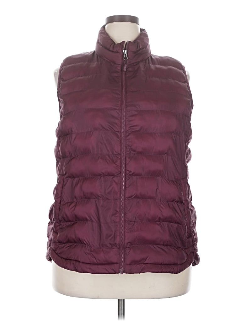 Pre-owned 32 Degrees Vest In Burgundy