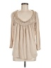 North Style Tan Long Sleeve Blouse Size M - photo 1