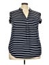 Roz & Ali 100% Polyester Blue Sleeveless Blouse Size 2X - photo 1