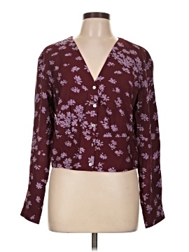 Madewell V-Neck Button-Front Shirt (view 1)