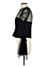 Self-Portrait 100% Polyester Black Mesh dot angel sleeved top Size M (estimated) - photo 5