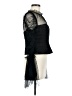 Self-Portrait 100% Polyester Black Mesh dot angel sleeved top Size M (estimated) - photo 4