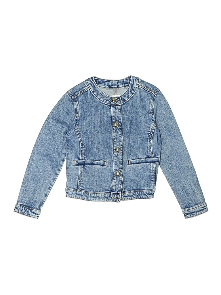 Pre-owned Crewcuts Kids' Denim Jacket In Blue