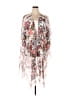 Unbranded 100% Polyester Pink White Kimono Size 2X - photo 1