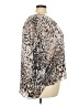 Jennifer Lopez 100% Polyester Animal Print Ivory 3/4 Sleeve Blouse Size 2X - photo 4