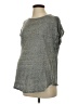 Hatch 100% Linen Gray Short Sleeve Top Size Sm Maternity (1) - photo 1
