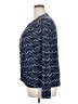Lane Bryant Chevron-herringbone Blue Long Sleeve Blouse Size 22 - 24 Plus - photo 5