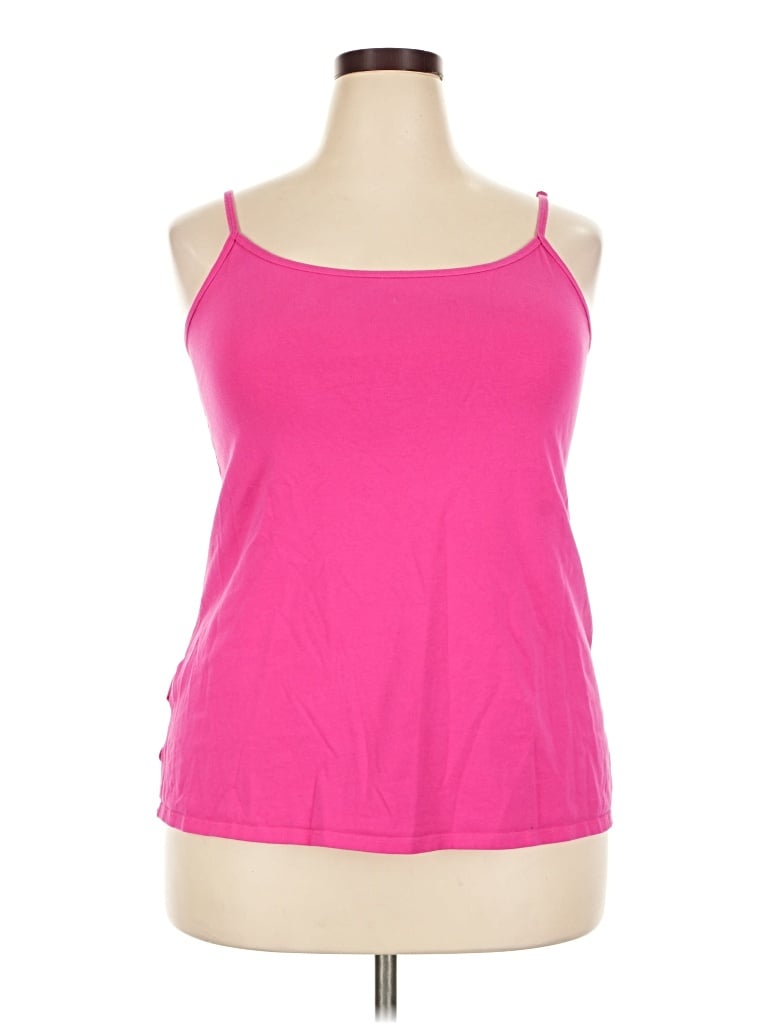 Pre-owned Lane Bryant Tank Top Pink Halter Neckline Tops