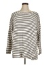 Lou & Grey Stripes Ivory Pullover Sweater Size XL - photo 1