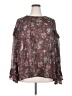 Torrid 100% Polyester Brown Long Sleeve Blouse Size 3X Plus (3) - photo 1