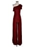 Zara Solid Burgundy Jumpsuit Size M - photo 1