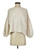 Time and Tru 100% Cotton Animal Print Ivory Pullover Sweater Size S - photo 1