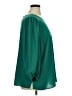 Ann Taylor LOFT 100% Polyester Green 3/4 Sleeve Blouse Size 16 - photo 4