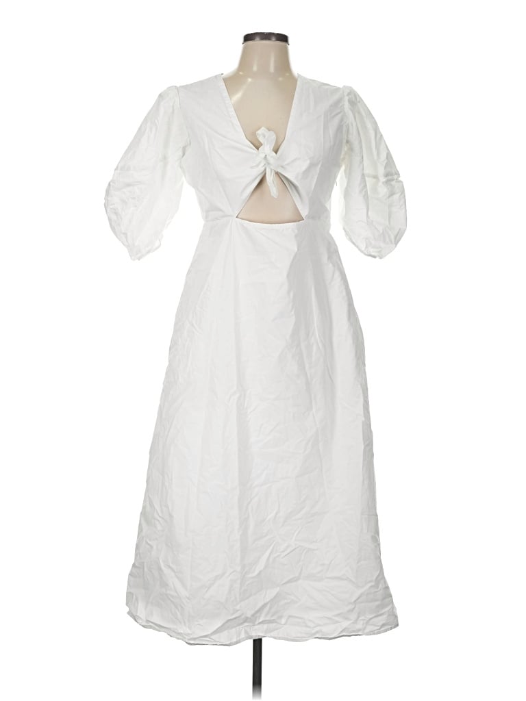 Pre-owned Rhode Casual Dress In White