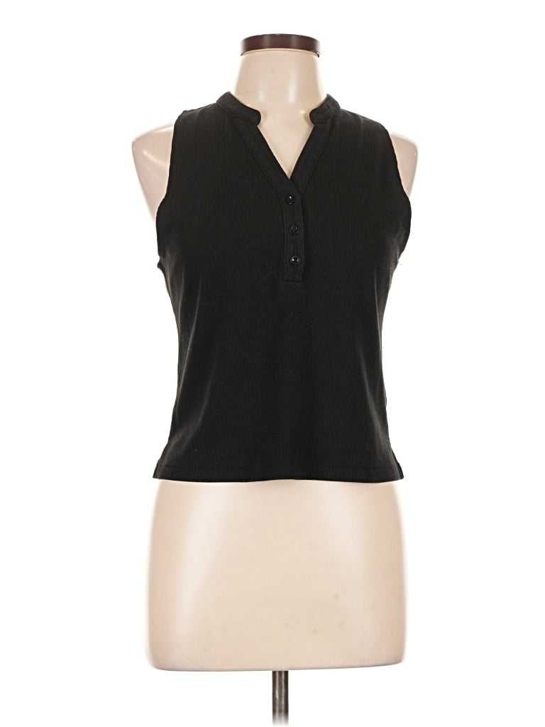Pre-owned Pink Lily Sleeveless T-shirt In Black