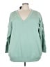 Torrid Teal Sweatshirt Size 4X Plus (4) - photo 1