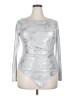 Unbranded Metallic Silver Long Sleeve Top Size XXL - photo 1