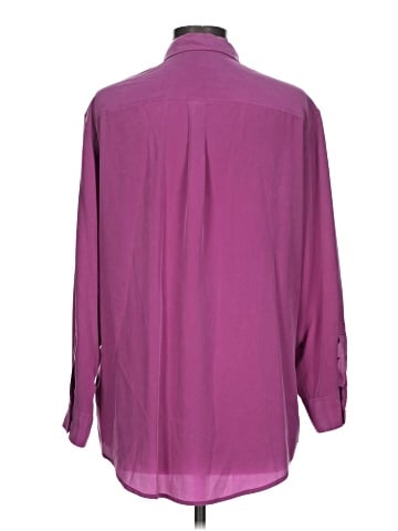 Equipment 3/4 Sleeve Silk Top (view 2)