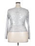 Unbranded Metallic Silver Long Sleeve Top Size XXL - photo 2