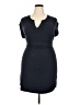 Lands' End Solid Black Casual Dress Size 18 - photo 1