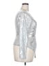 Unbranded Metallic Silver Long Sleeve Top Size XXL - photo 4