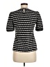 Ann Taylor Black Short Sleeve Top Size Med Petite - photo 2