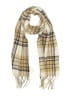 Assorted Brands 100% Polyester Plaid Ivory Scarf One size - photo 1