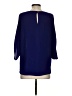 Diane von Furstenberg 100% Polyester Blue 3/4 Sleeve Top Size P (petite) - photo 2