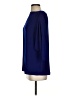 Diane von Furstenberg 100% Polyester Blue 3/4 Sleeve Top Size P (petite) - photo 5